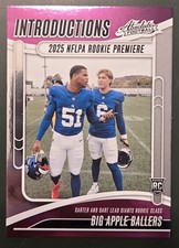 Jaxson Dart, Carter 2025 panini absolute Introductions Big Apple Ballers I-ACR