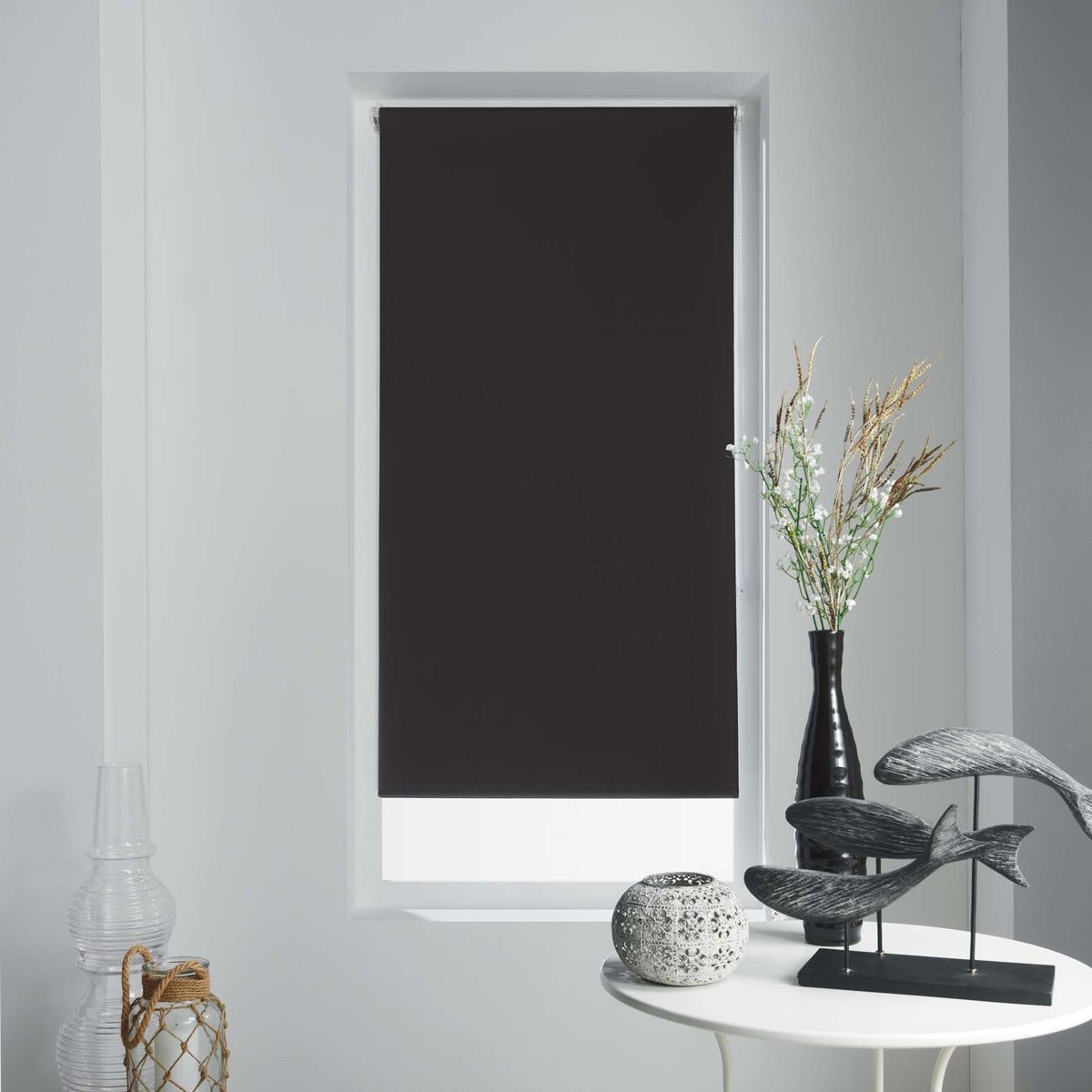 Store enrouleur occultant Occult 120x180cm noir pour fenetre