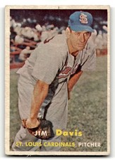 1957 Topps #273 Jim Davis