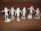 Lot of six original vintage Marx [ Quaker Oats ] Galaxy Command Astronauts ,HTF