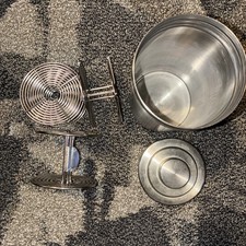 Vintage 7  Nikor Stainless Steel Film Developing Tank w/ 3 Reels