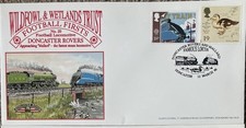 Doncaster Rovers And Mallard Famous Locos Large Dawn First Day Cover & Postcard