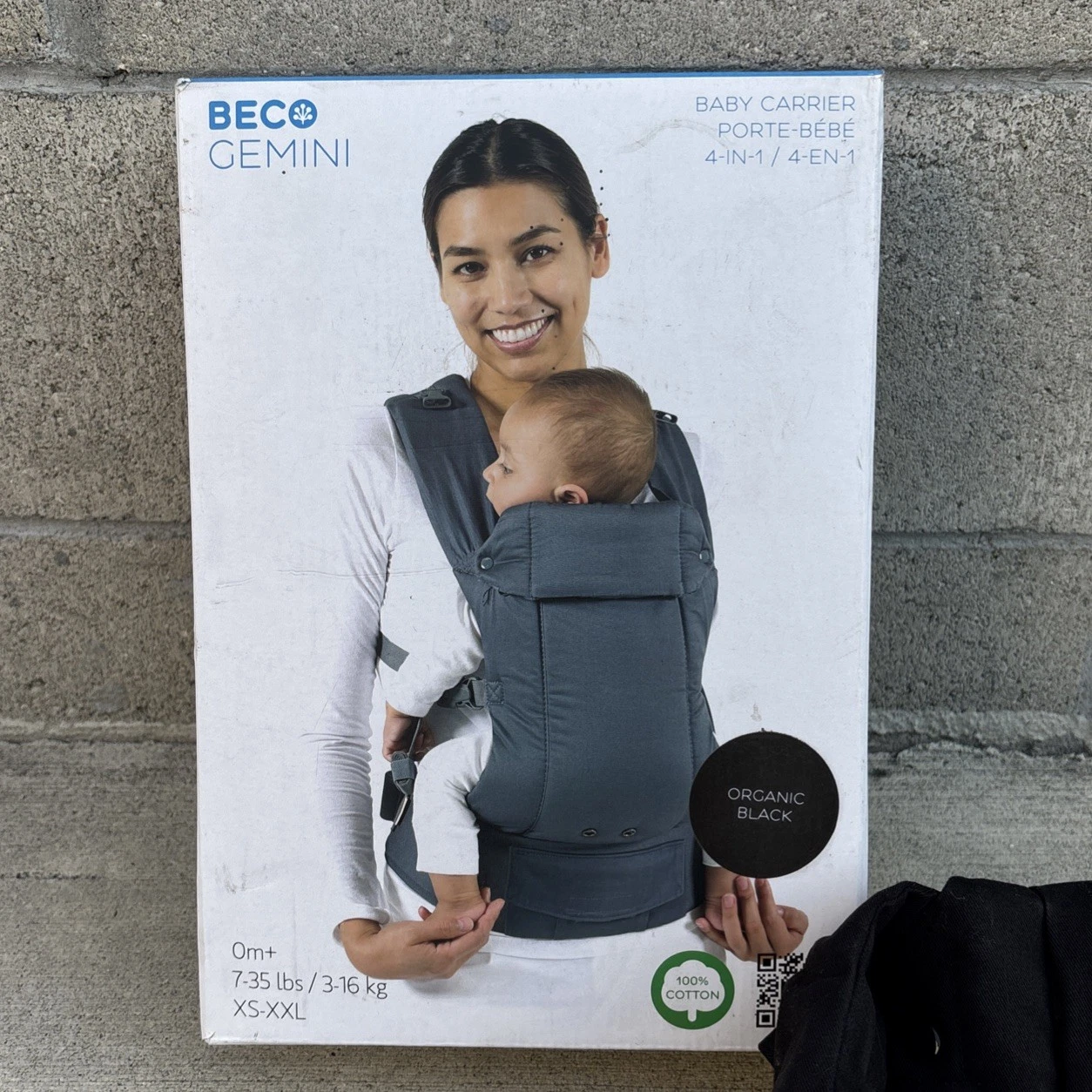 Beco Gemini Baby Carrier Newborn to Toddler black NEW