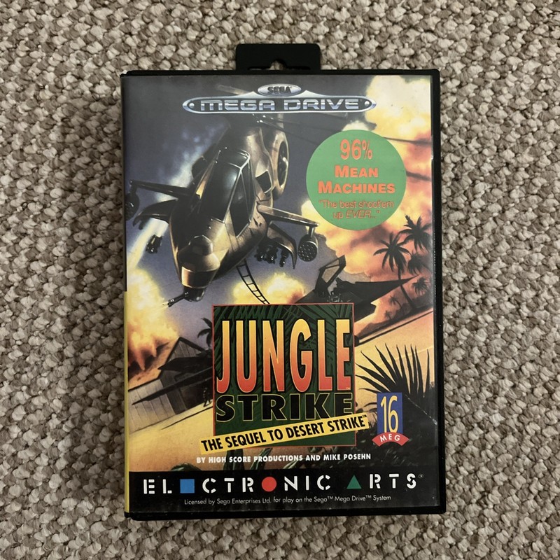 Sega Mega Drive Jungle Strike PAL Boxed Complete with Manual
