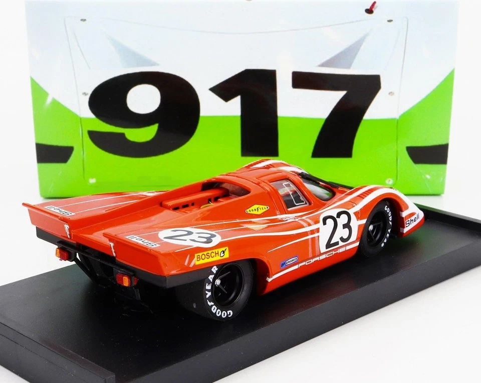 1/43 BRUMM PORSCHE 917K 4.9L TEAM SALZBURG N 23 WINNER 24hLEMANS 1970  RED WHITE - Immagine 2 di 3