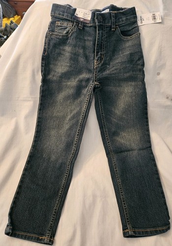 OshKosh B'gosh Jeans Boys 6R Dark Wash Classic Straight Leg NWT - Picture 1 of 6