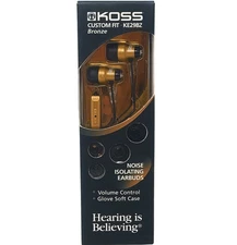 KOSS Noise Isolating Headphones KE29BZ Earbuds Music Accessories Portable Bronze