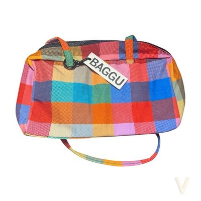 Baggu Urban Outfitters Exclusive Madras Bowler In Hand Ready to Ship New