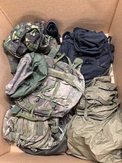 Joblot of mixed British Army Surplus Rucksacks Boots Bags Mixed Condition