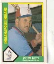 FREE SHIPPING-MINT-1990 CMC #64 Dwight Lowry INDIANS