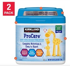Kirkland Signature ProCare with Dual HMO's, Non-GMO Infant Formula 42 oz, 2-pack