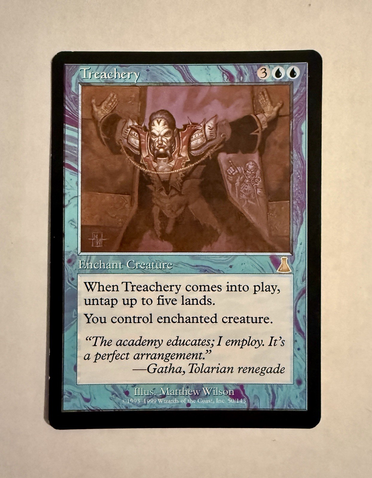 Treachery Urza's Destiny MTG Magic The Gathering Card NM EXCELLENT CONDITION!!!