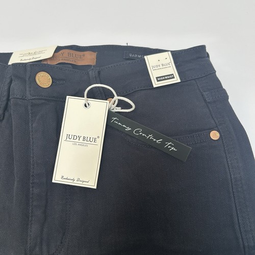 Judy Blue NWT Navy Hi-Rise Tummy Control Bermuda Short Size Large Style #150270 - Picture 2 of 7