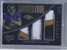 2016 Black Gold Mother Lode Triple Memorabilia Prime 50/99 Kenneth Dixon 2v6