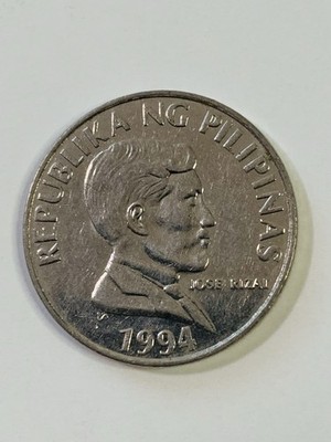 1994 Republic of Philippines 1 Piso coin Jose Rizal | eBay