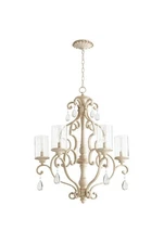 Quorum San Miguel 5 Light 27.5' Chandelier, Persian White - 6073-5-70