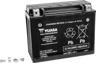 Yuasa H-P Factory Activated AGM Battery YTX24HL Yamaha Virago 1100 86-99