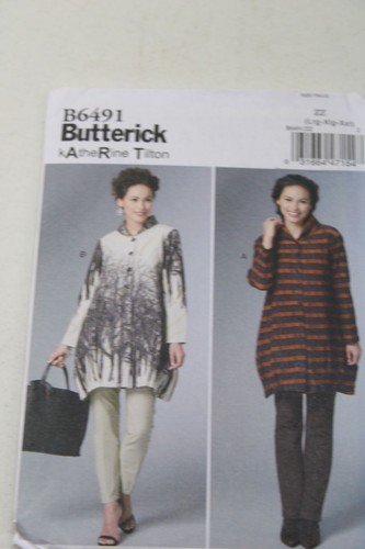 Butterick B6491 Womens Plus Size Shirt 93205 L XL XXL UNCUT - Picture 2 of 3