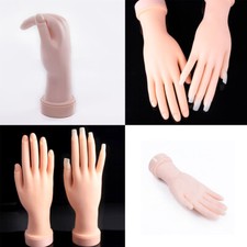 US 1 Pcs Flexible Movable Fake Hand Nails Pra...
