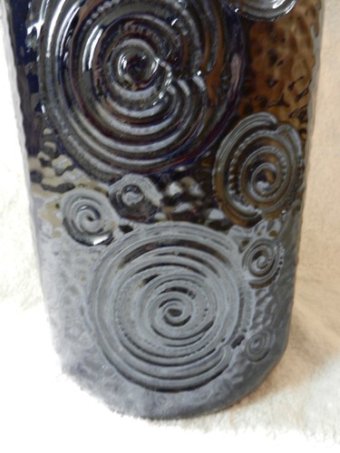 VERY LARGE 16.5" VERY DARK BLUE W.GERMAN VASE - 282-40 - GOOD CONDITION - Picture 6 of 7