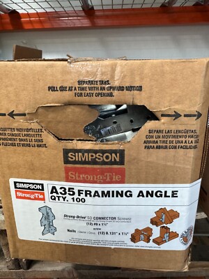 Simpson A35 Framing Angle Box of 100 Units | eBay