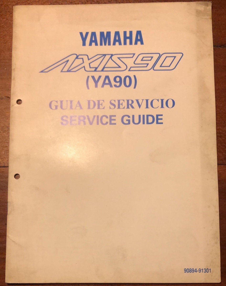 YAMAHA AXIS 90 YA90 YA 90 SERVICE GUIDE 90894-91301 GENUINE JAPAN