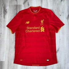LIVERPOOL HOME FOOTBALL SHIRT 2016 2017 SOCCER JERSEY NEW BALANCE sz L MEN