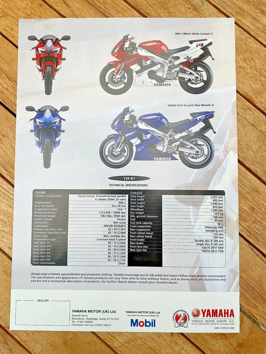 1999 yamaha yzf r1 for deals sale