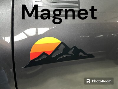 Truck Magnet Set left and right included for offroad vehicles toyota retro color