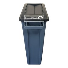 60 Litre Slim Bin Recycling Container, Space Saving Design, Rectangular for Home