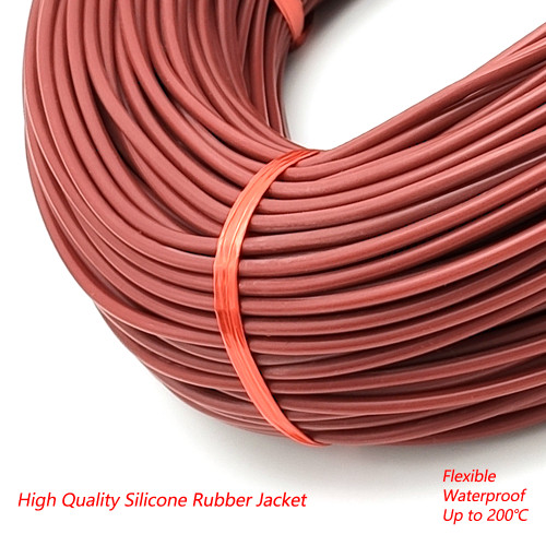 Silicone Rubber Floor Warm Heating Cable 33ohm/m Carbon Fiber Heating Wires