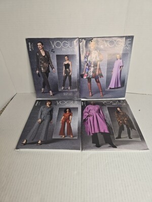 Lot of 4 Vogue Patterns Uncut Factory folded R10640,R10641,R10644,R10865