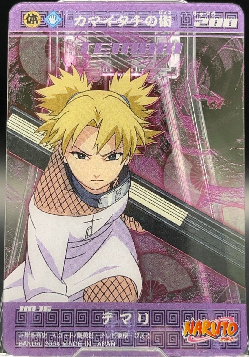 Temari Kamaitachi NARUTO Card Game Bandai Vintage Novelty TCG