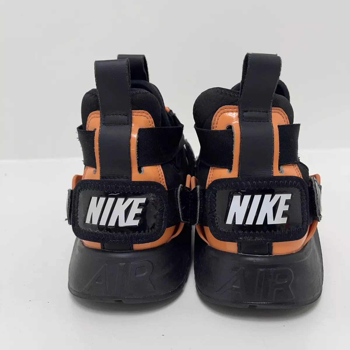 2018 Womens Nike Air Huarache City Utility Black Total Orange