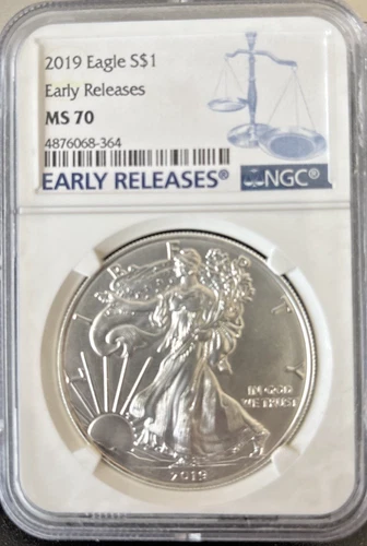 2019 United States Silver Eagle  NGC MS70 First Release