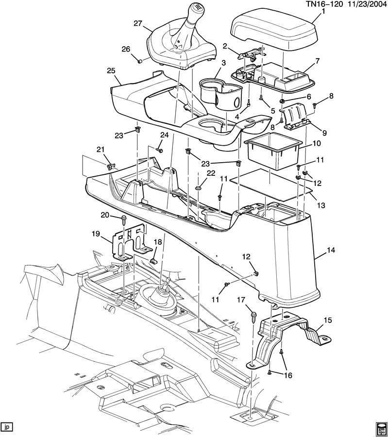 Portavasos placa de ajuste superior consola central H3 2006-2010 15783113 (transmisión manual) Foto 4 de 4