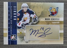 2011 ITG Mark Scheifele (Jets) Auto Hard Signed 5 x 7 Barrie Colts Expo Rare!