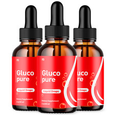 Gluco Pure Blood Drops - Support Blood Health  Balanced Lifestyle - 3 Pack