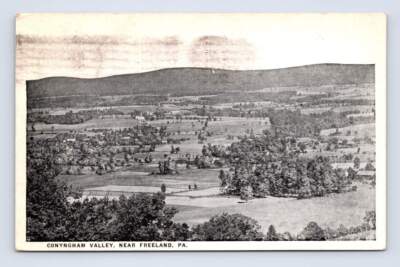 Conyngham Valley FREELAND Pennsylvania Antique Luzerne County Postcard 1924