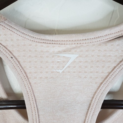 GymShark Tank Top Women's XSmall Pink Sleeveless Racerback Stretch Workout Top - Picture 7 of 10