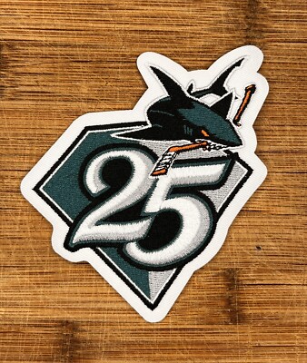 San Jose Sharks 25th Anniversary Hockey Jersey Patch UK
