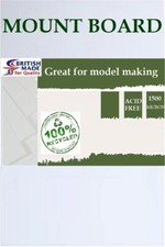 10 X Mountboard White  Double Side white Craft Card  1.5mm thick Photo Frames