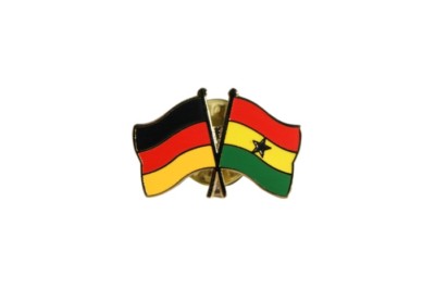 Deutschland - Ghana Flaggen Pin Fahnen Pins Fahnenpin Flaggenpin Anstecker