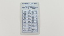 1931 Firestone Tires Pocket Calendar Cunningham Radio Tubes Vtg Andy Frey's
