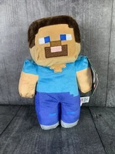 Minecraft Mojang STEVE Plush 2022 By Mattel NWT 9 In Stuffed Plushie