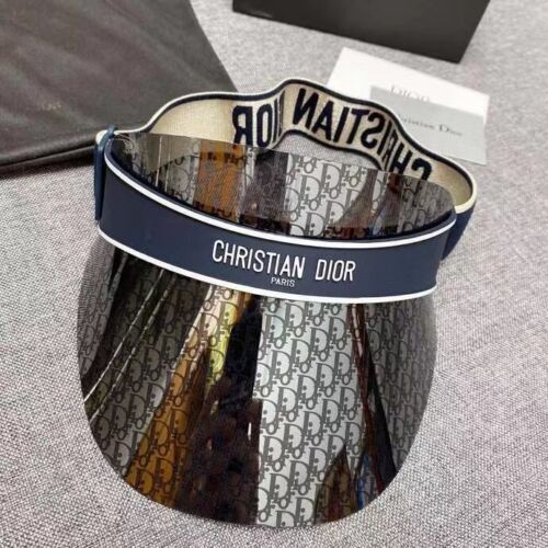 Authentic New Christian Dior Club V1U Visor CD Logo Sunglasses Shield CAP Gray - Afbeelding 1 van 10