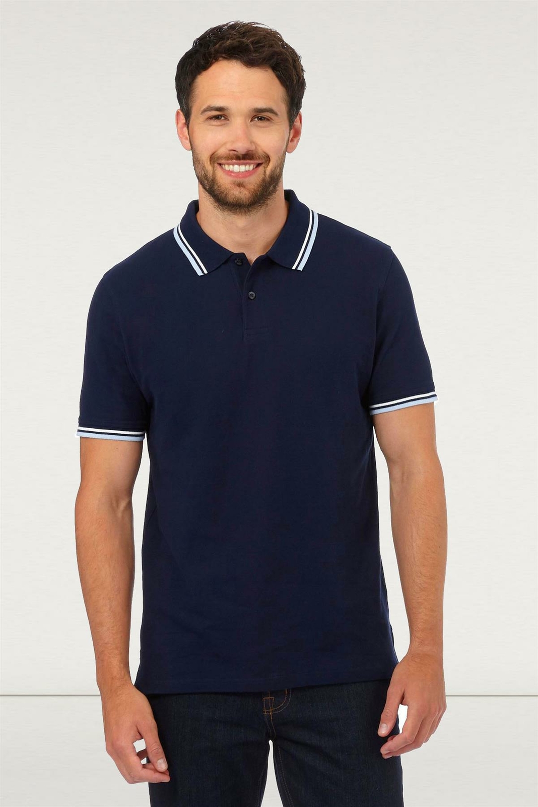 MAINE NEW ENGLAND Mens Pure Cotton Polo Shirt Short Sleeve eBay