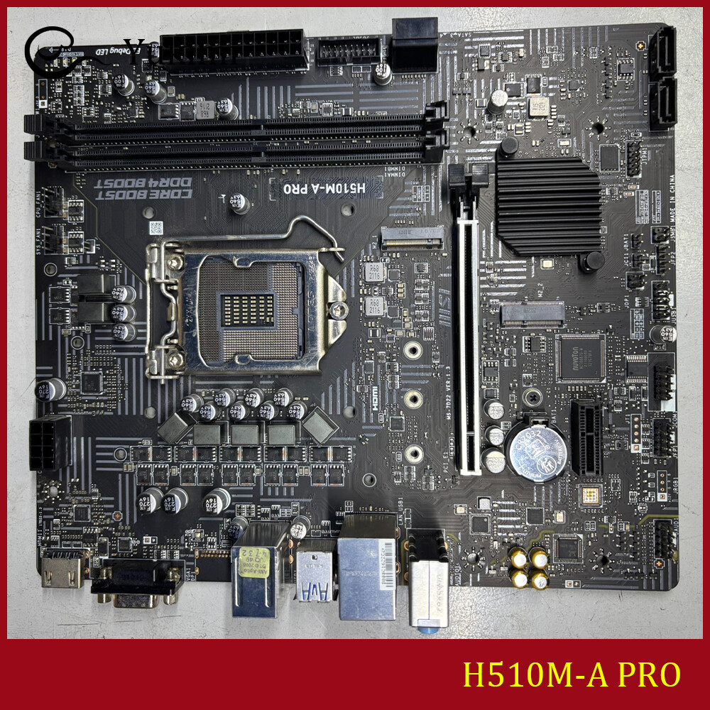 FOR MSI H510M-A PRO DDR4*2 LGA 1200 64GB HDMI VGA mATX Motherboard