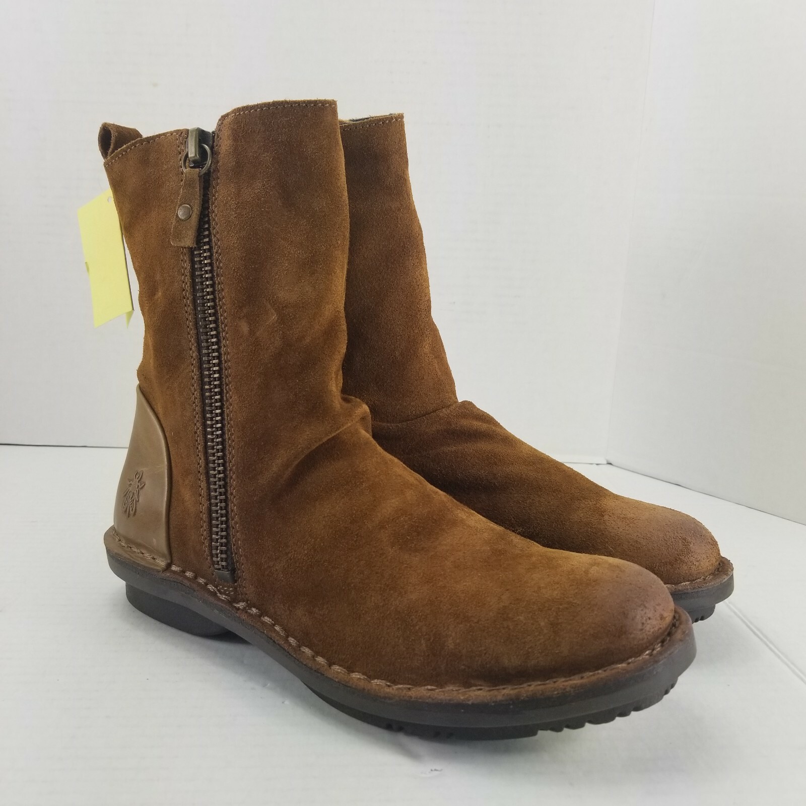 FLY London Leather Suede Mid Boots Fade 