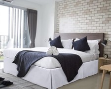 King Bed Skirt 14 drop 800 Thread Ct Egyptian Cotton Split Corner 100 Cotton